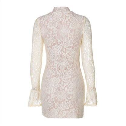 ROISIN Floral Keyhole Mini Dress